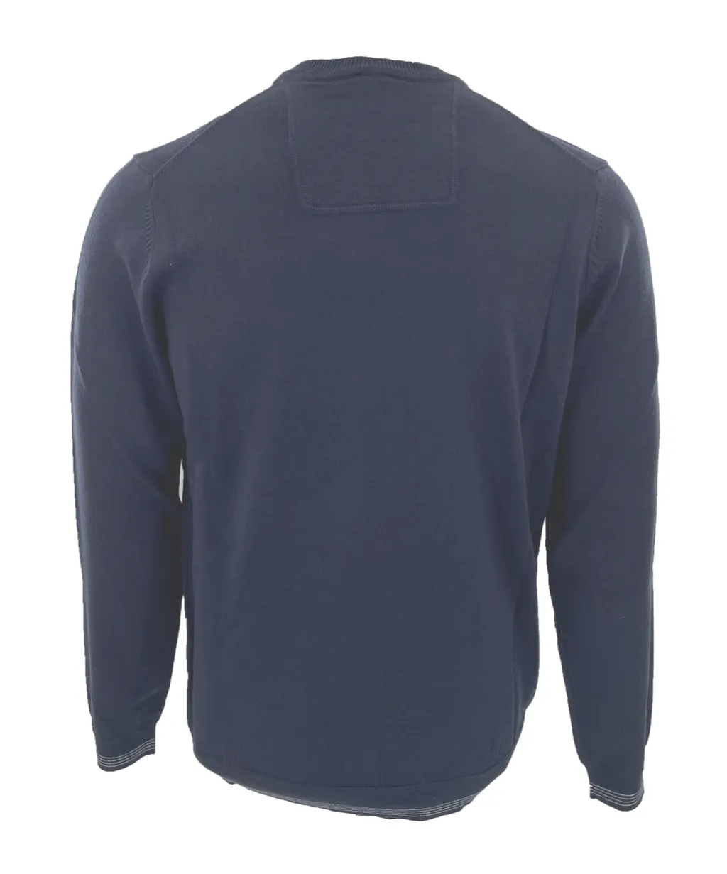Round-Collar And Long-Sleeved Sweater
