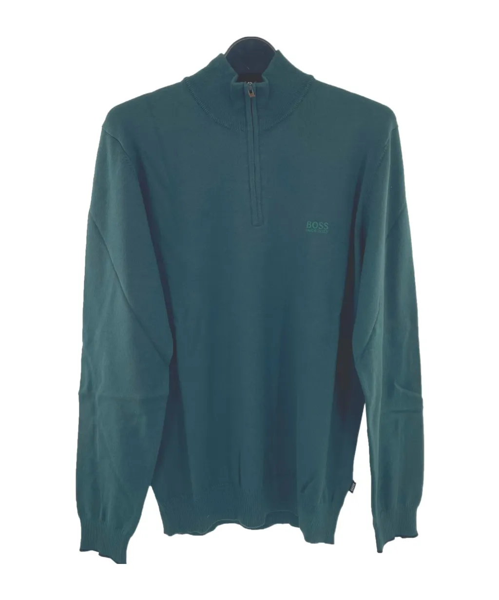 Zippered Long-Sleeved Sweater