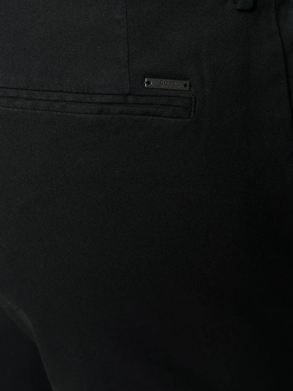 Straight-Leg Stretch-Cotton Trousers