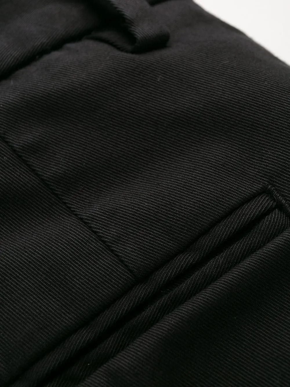 Straight-Leg Stretch-Cotton Trousers