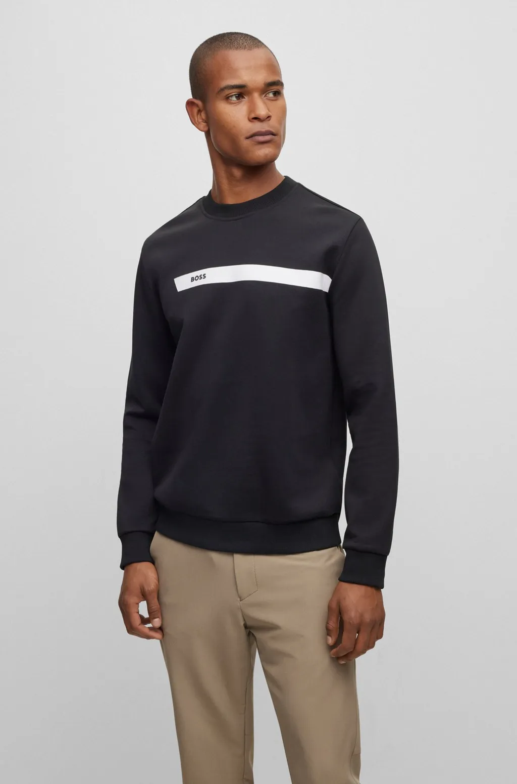 Graphic Logo Striped Sweatshirt
