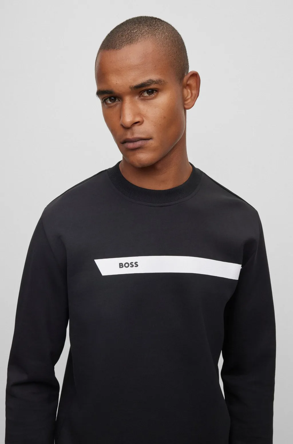 Graphic Logo Striped Sweatshirt