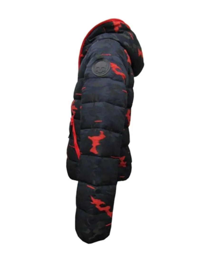 Hoded Camouflage Down Jacket