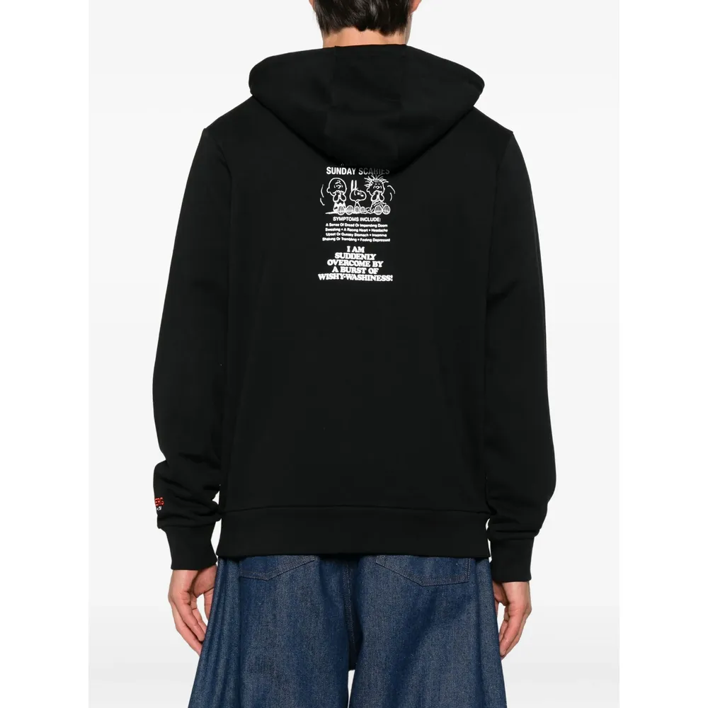 Graphic-Print Cotton Hoodie