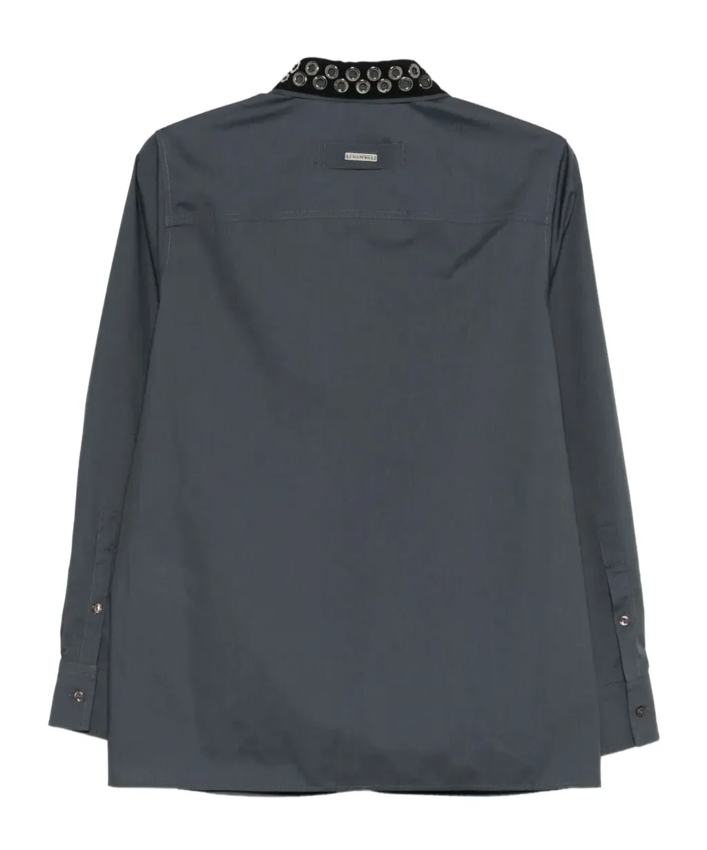 Embellished-Collar Shirt