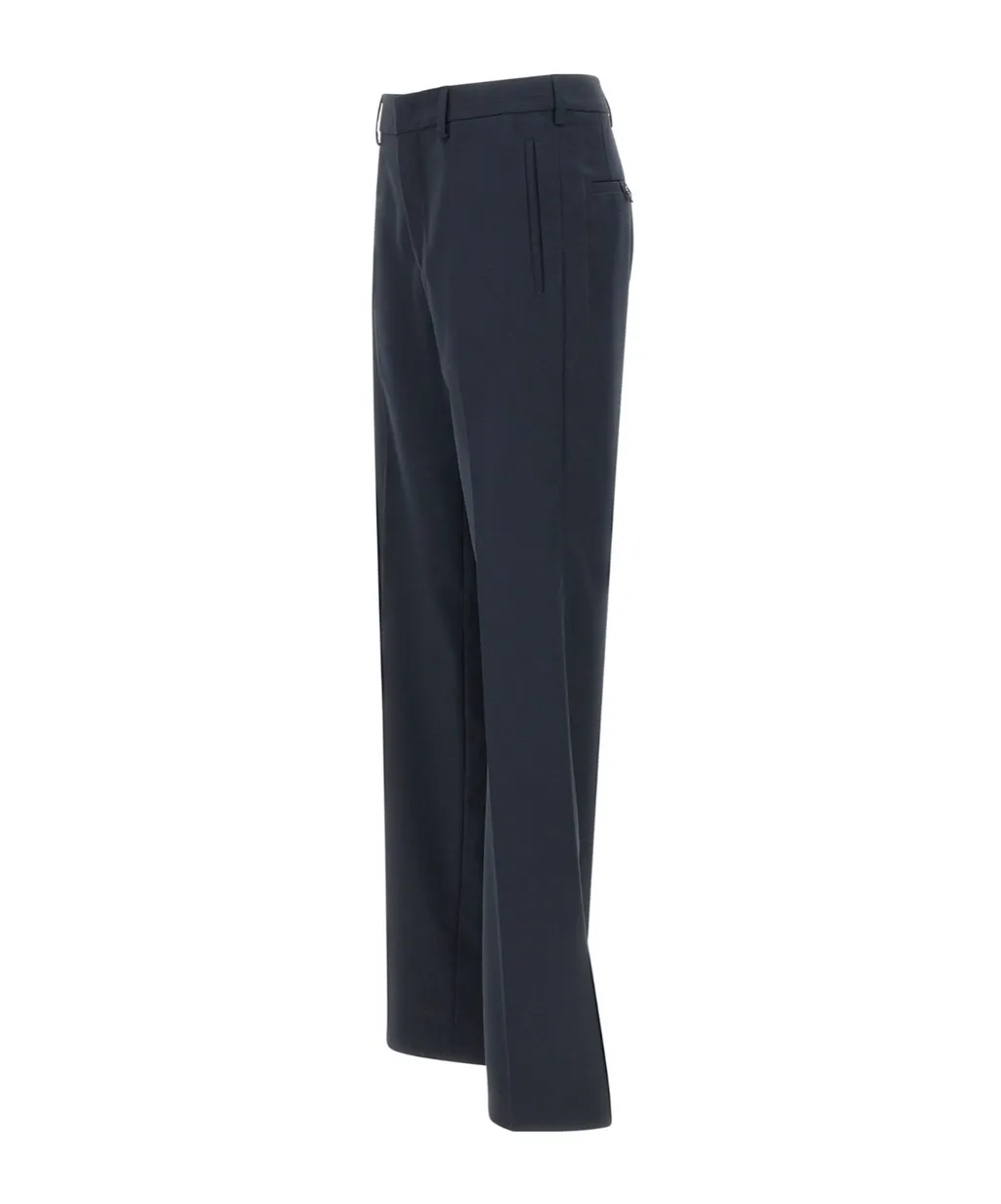 Pleated Zipper Casual Pants