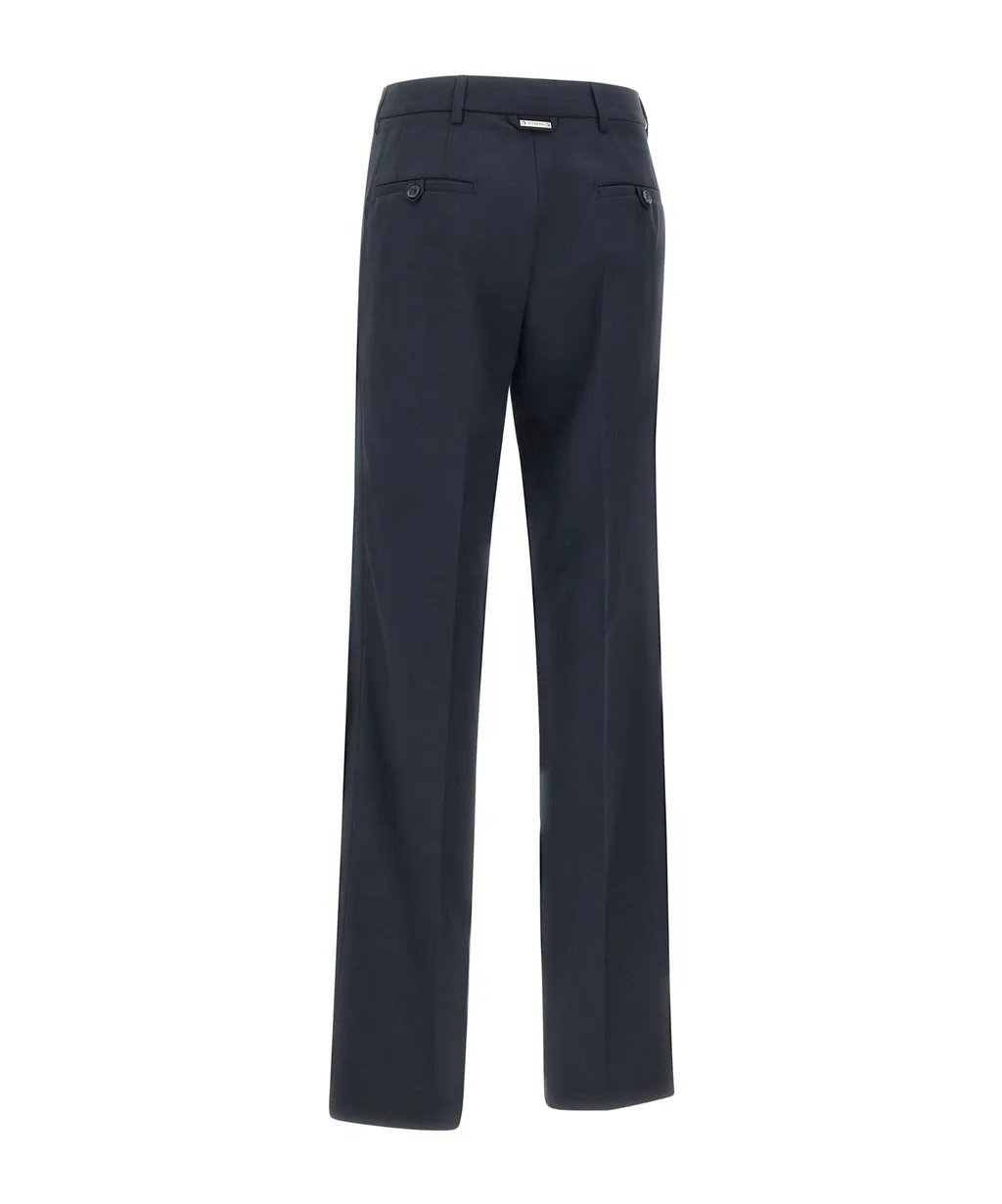 Pleated Zipper Casual Pants