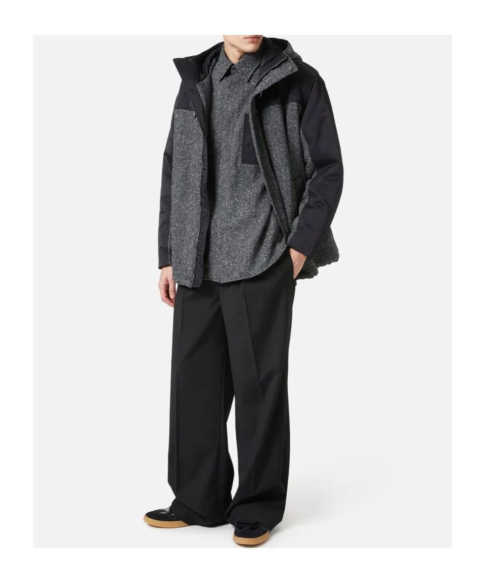 Panelled Hooded Jacket