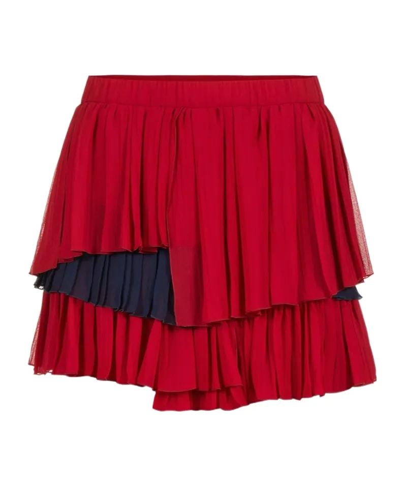 Ruffled Pleated Skirt