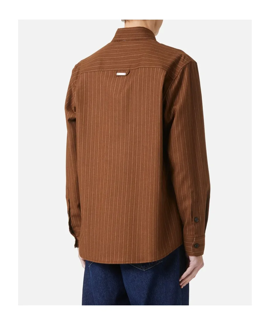 Pinstripe Zip-Pocket Shirt