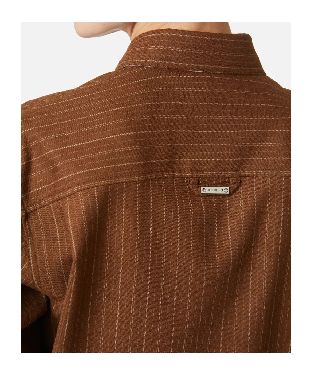 Pinstripe Zip-Pocket Shirt