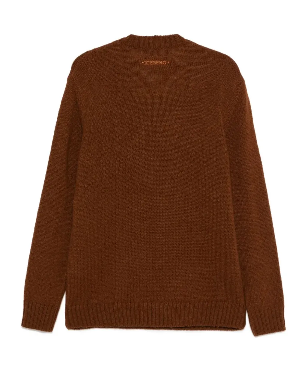 Snoopy-Motif Wool-Alpaca Blend Sweater