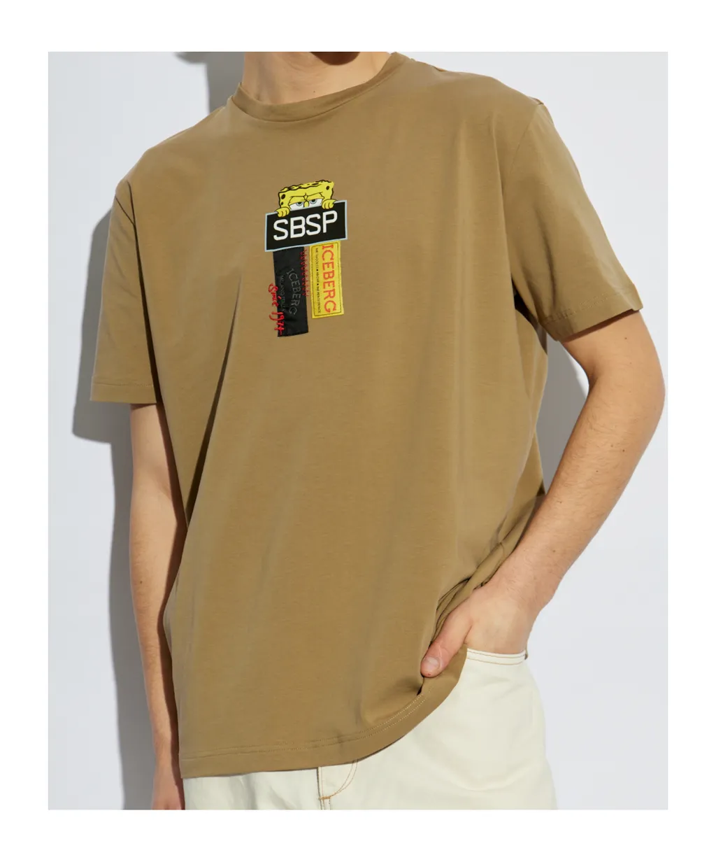 Logo Patch Crewneck T-Shirt