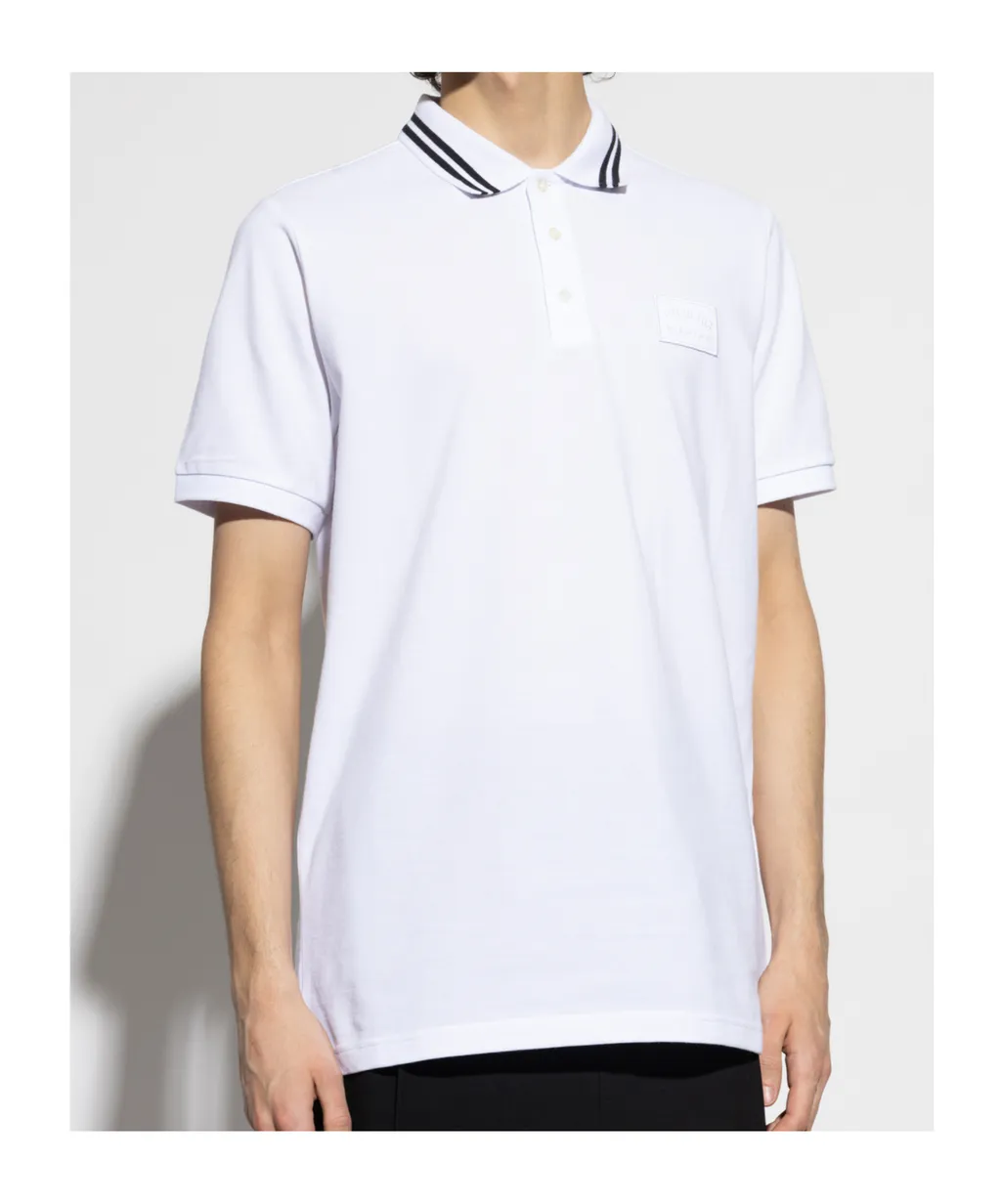 Logo Patch Short-Sleeved Polo Shirt