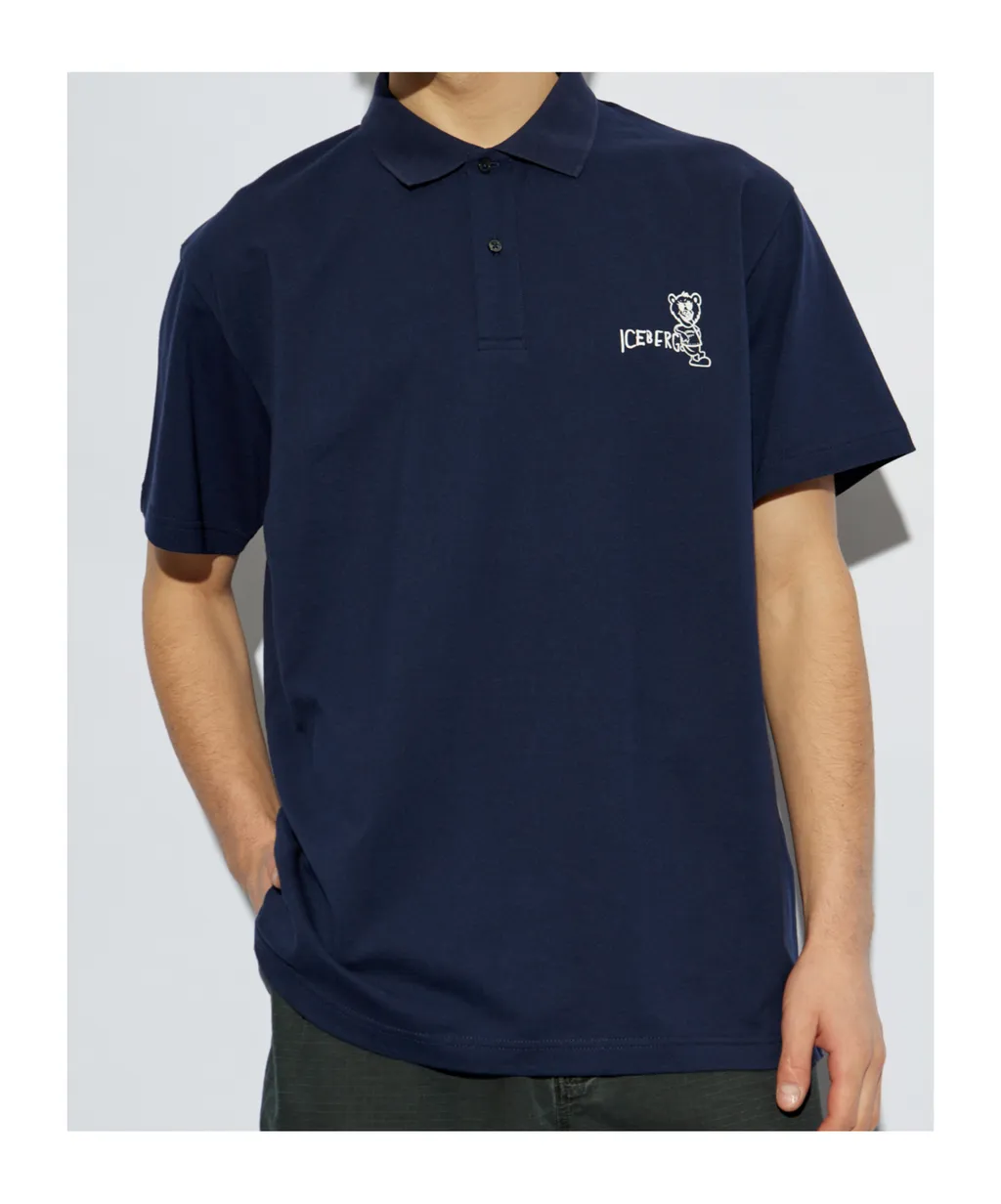 Logo Printed Short-Sleeved Polo Shirt