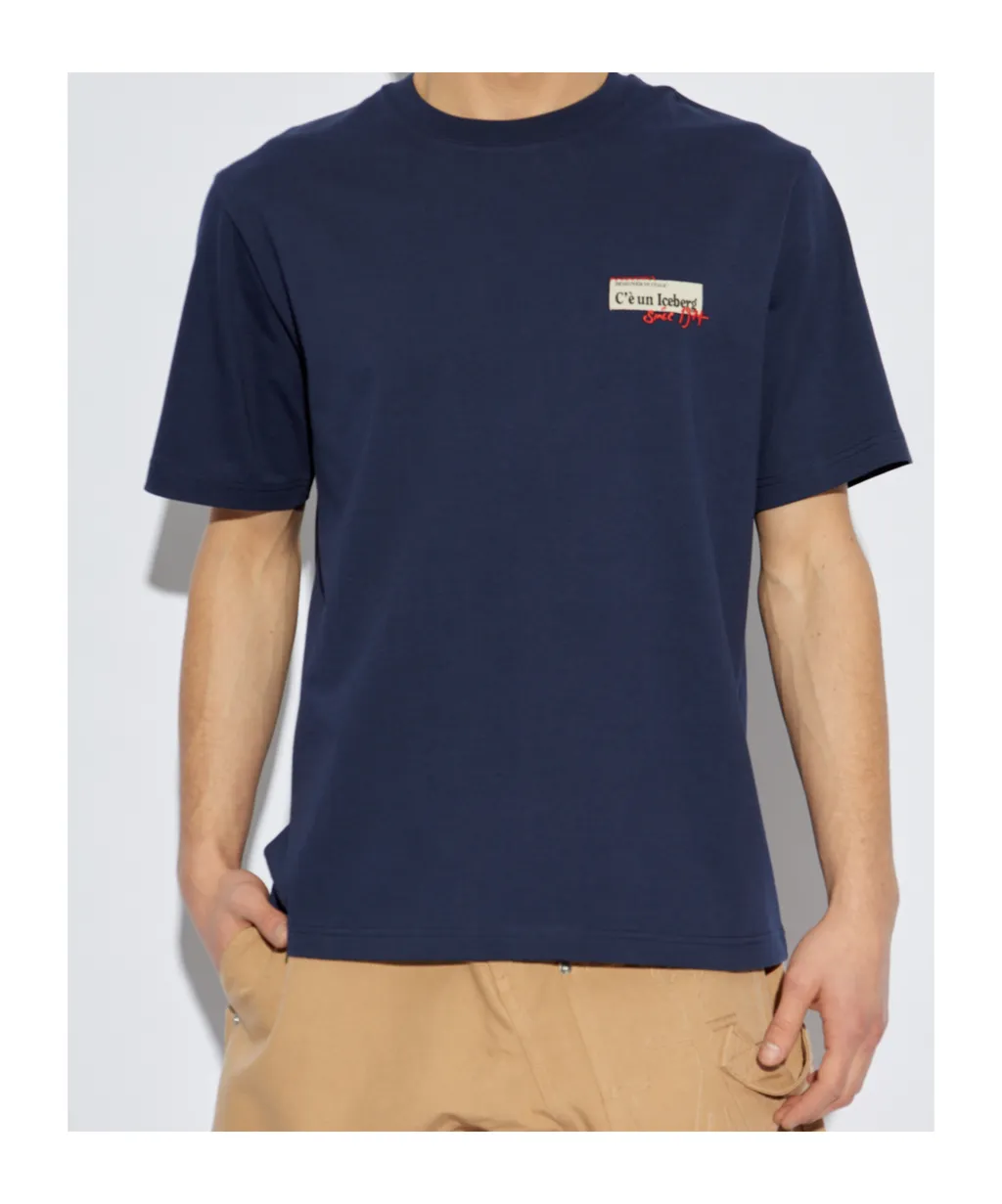 Logo Patch Crewneck T-Shirt