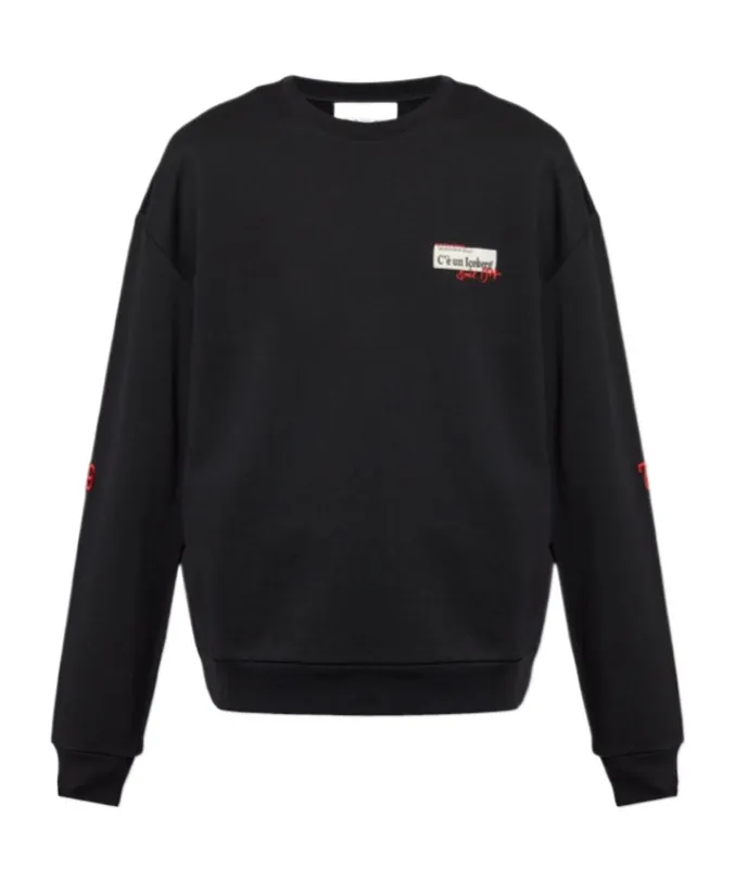 Logo Patch Crewneck Sweatshirt