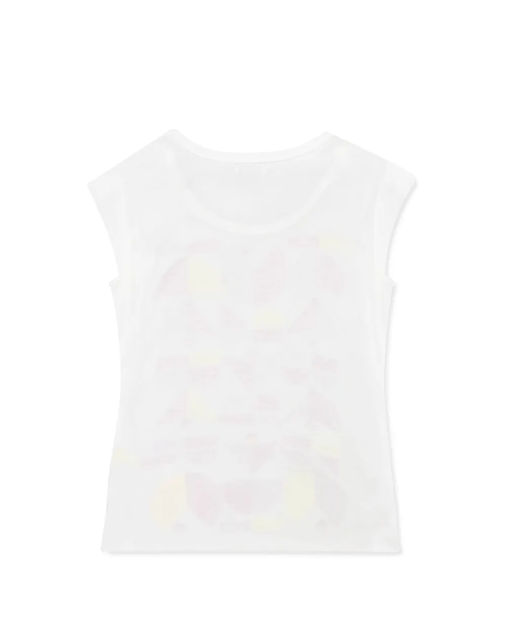 Printed Sleeveless T-Shirt