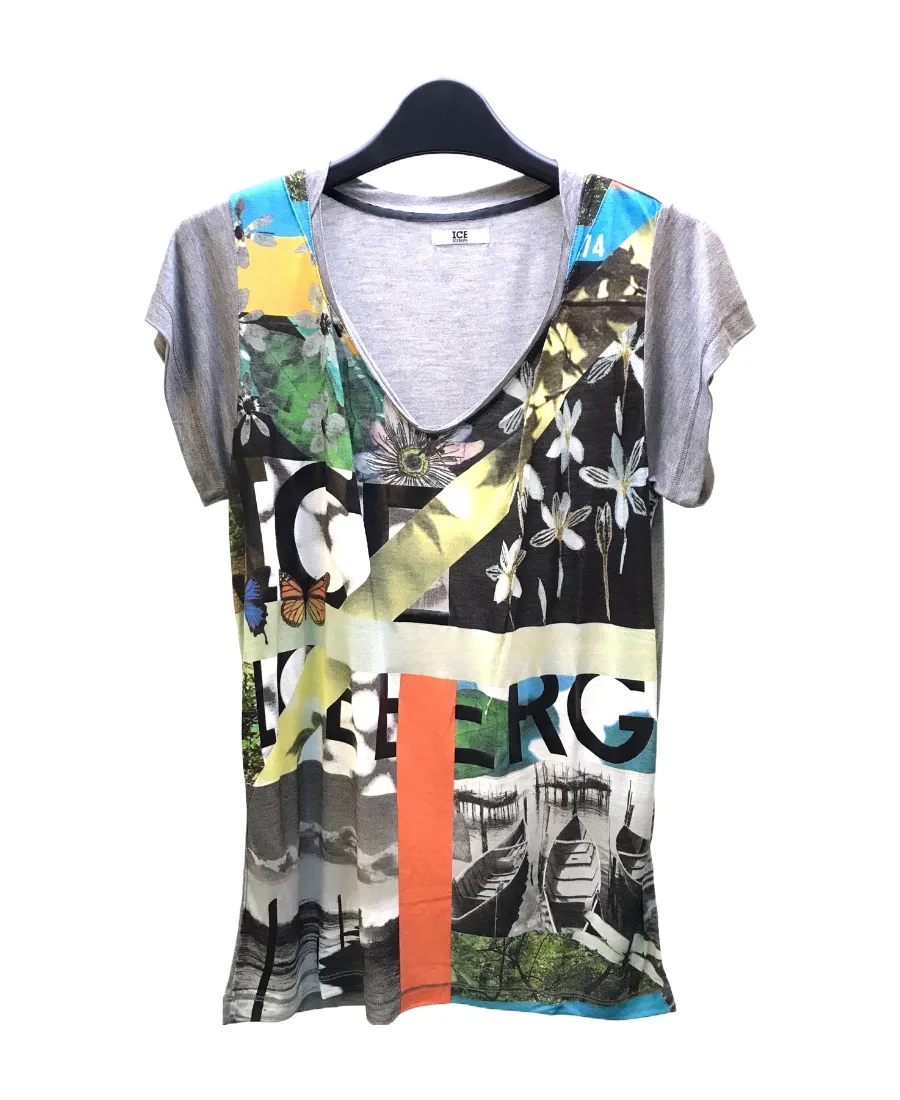 V-Collar Short-Sleeved T-Shirt