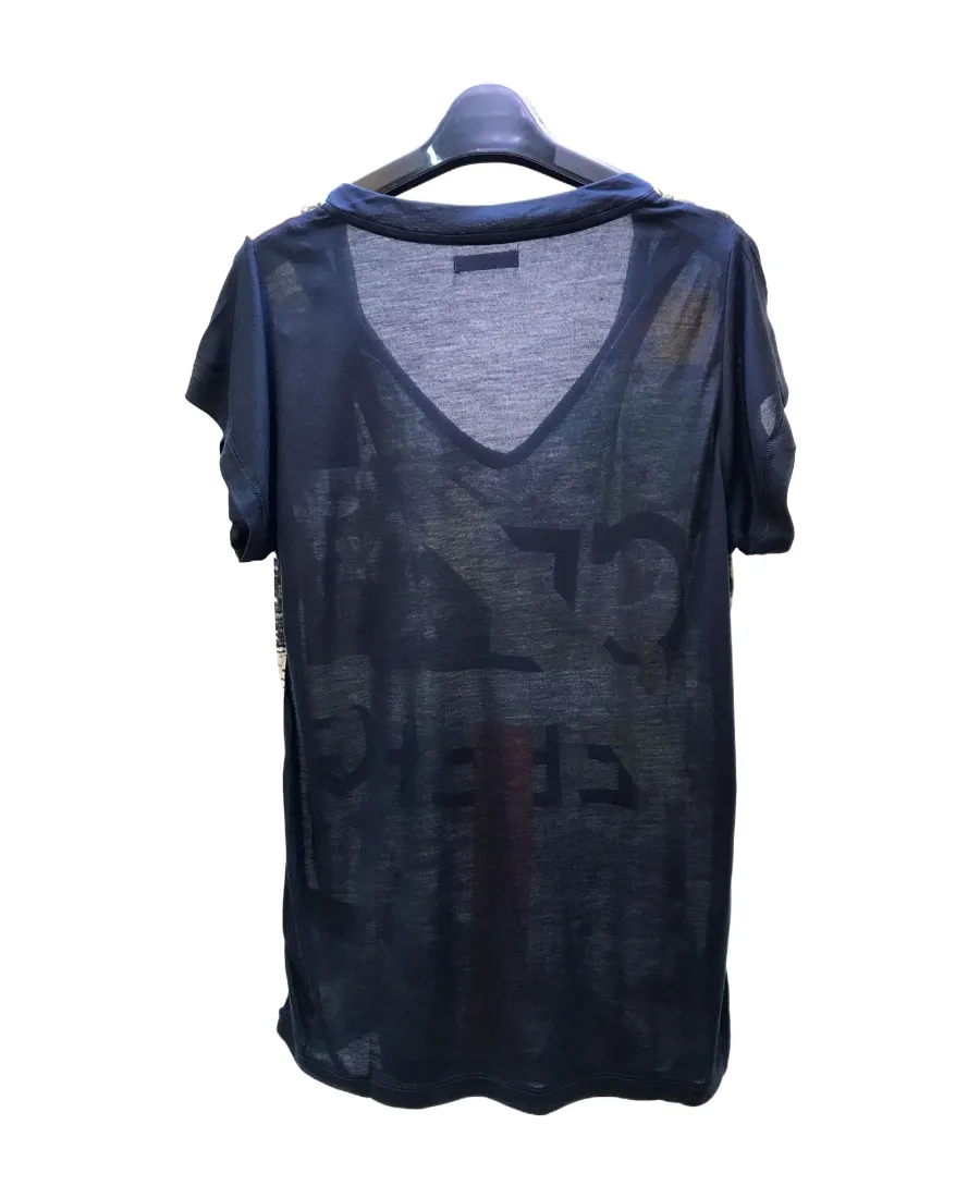 V-Collar Short-Sleeved T-Shirt