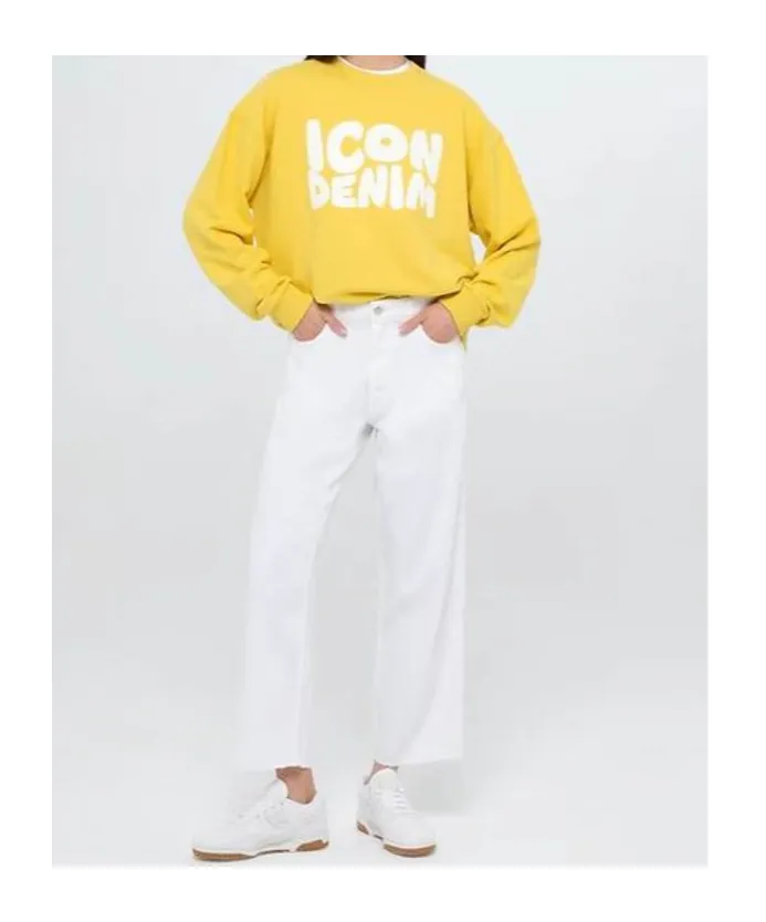 Star Embroidered Denim Trousers