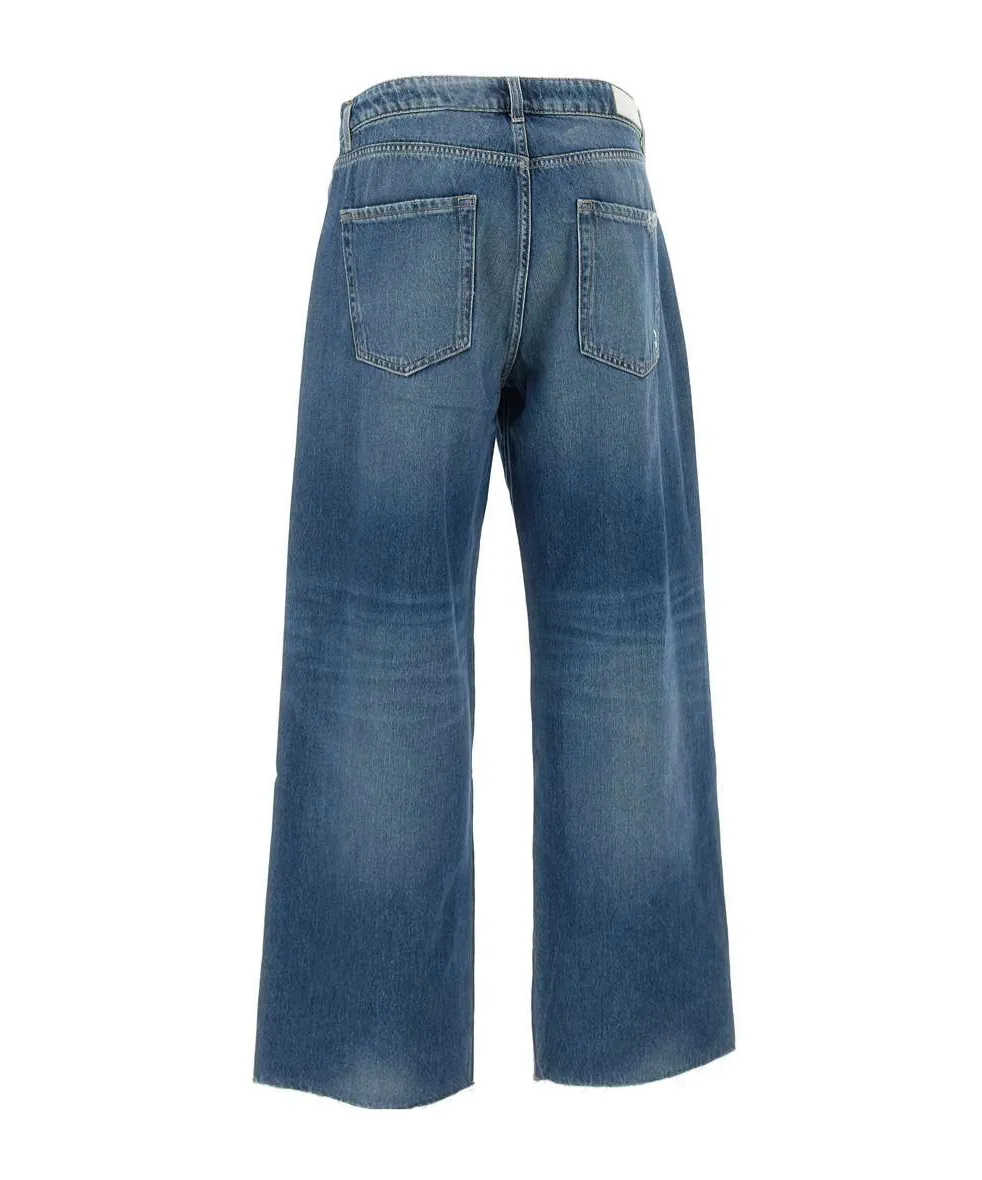 Bea Jeans With Belt Loops And Patch