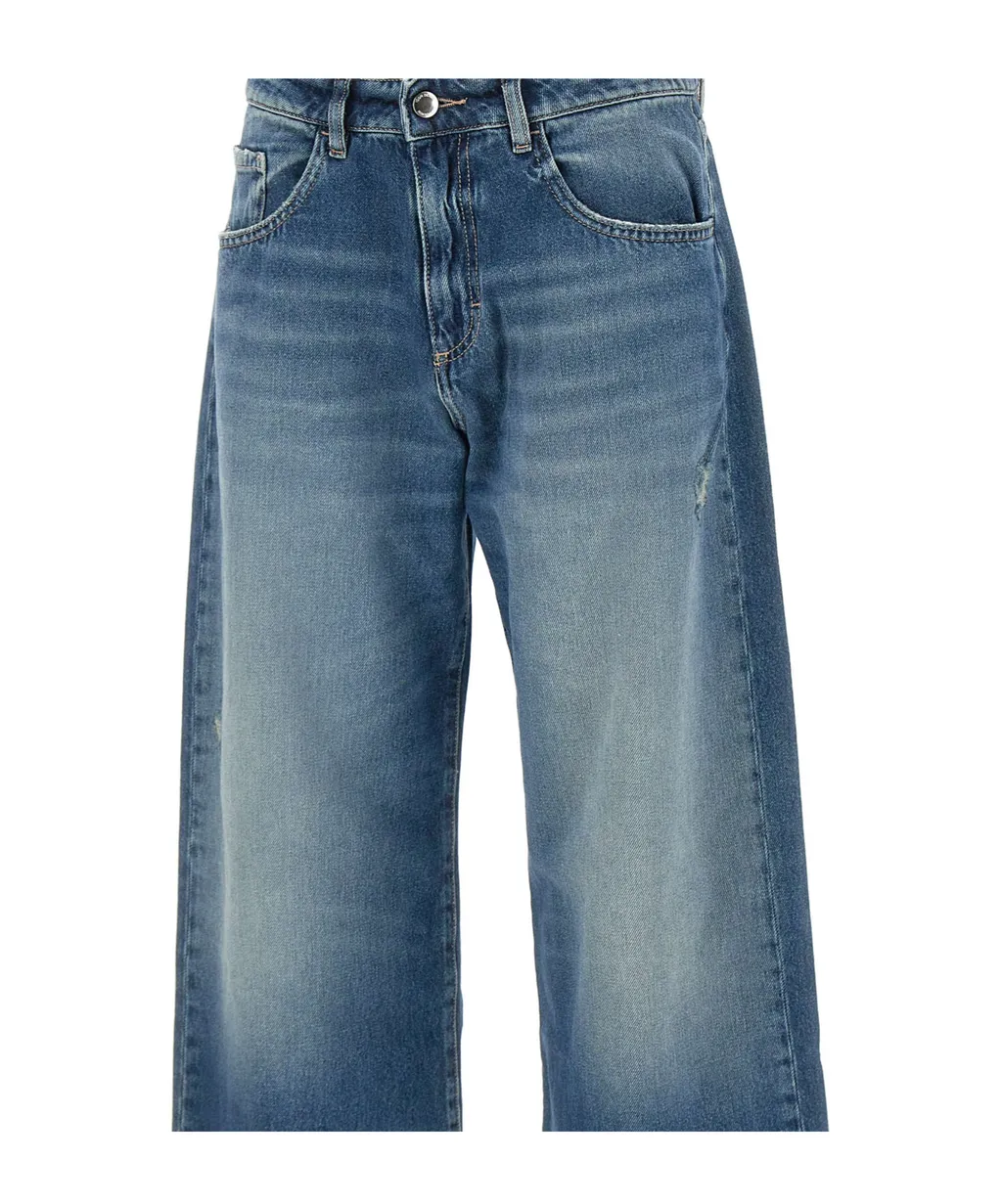 Bea Jeans With Belt Loops And Patch