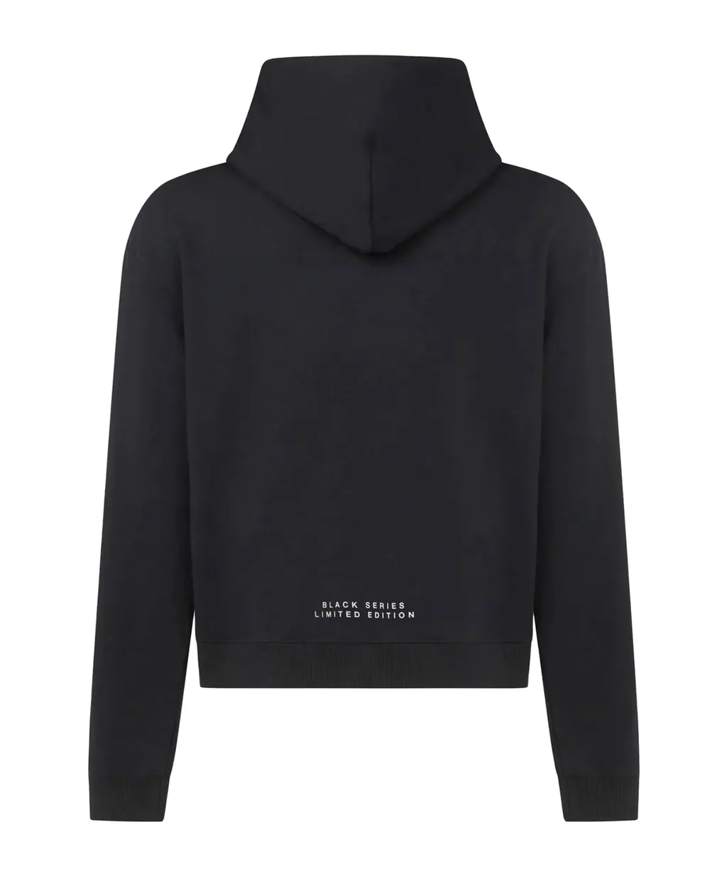Mask Printed Drawstring Hoodie