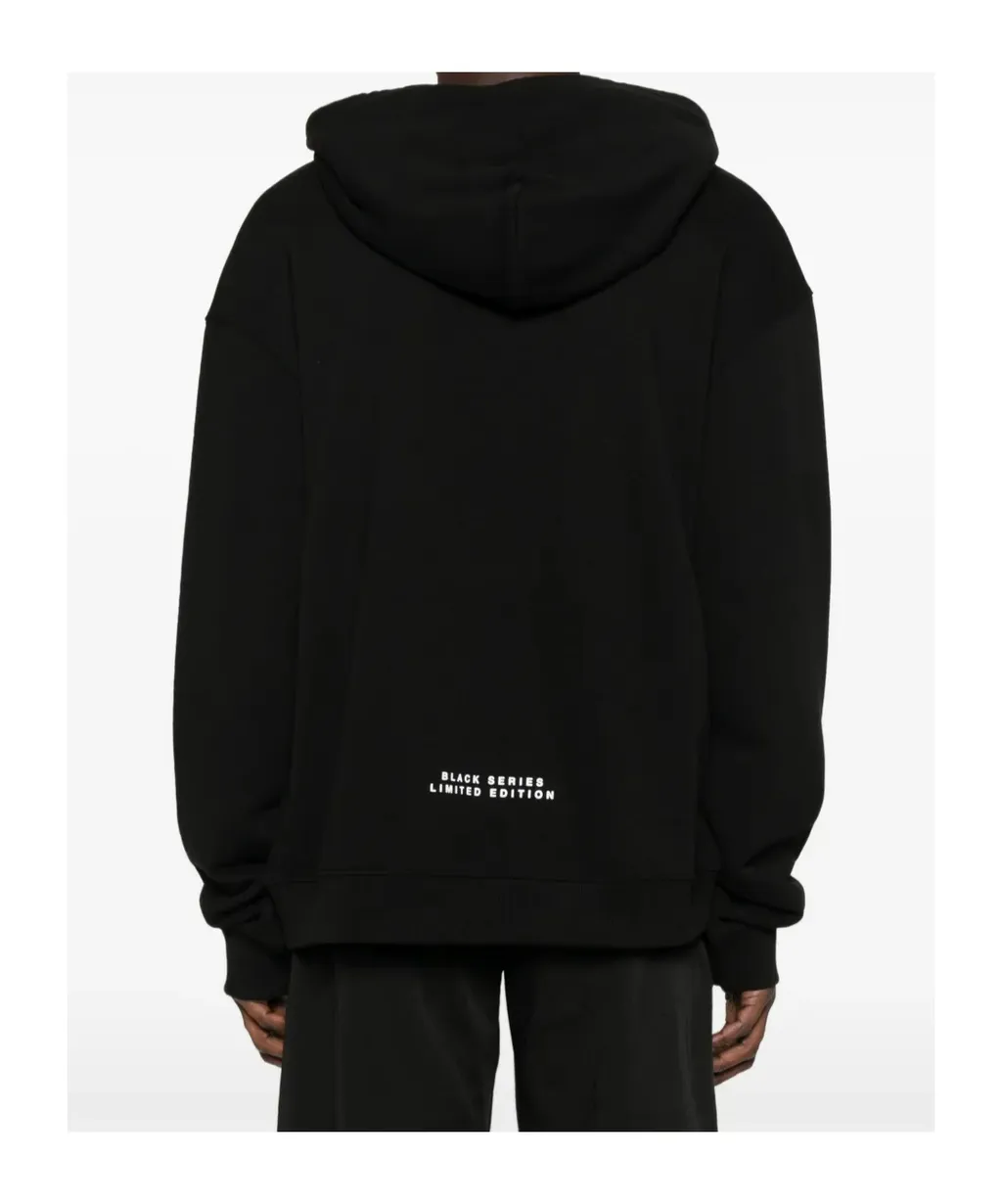 Mask Printed Drawstring Hoodie
