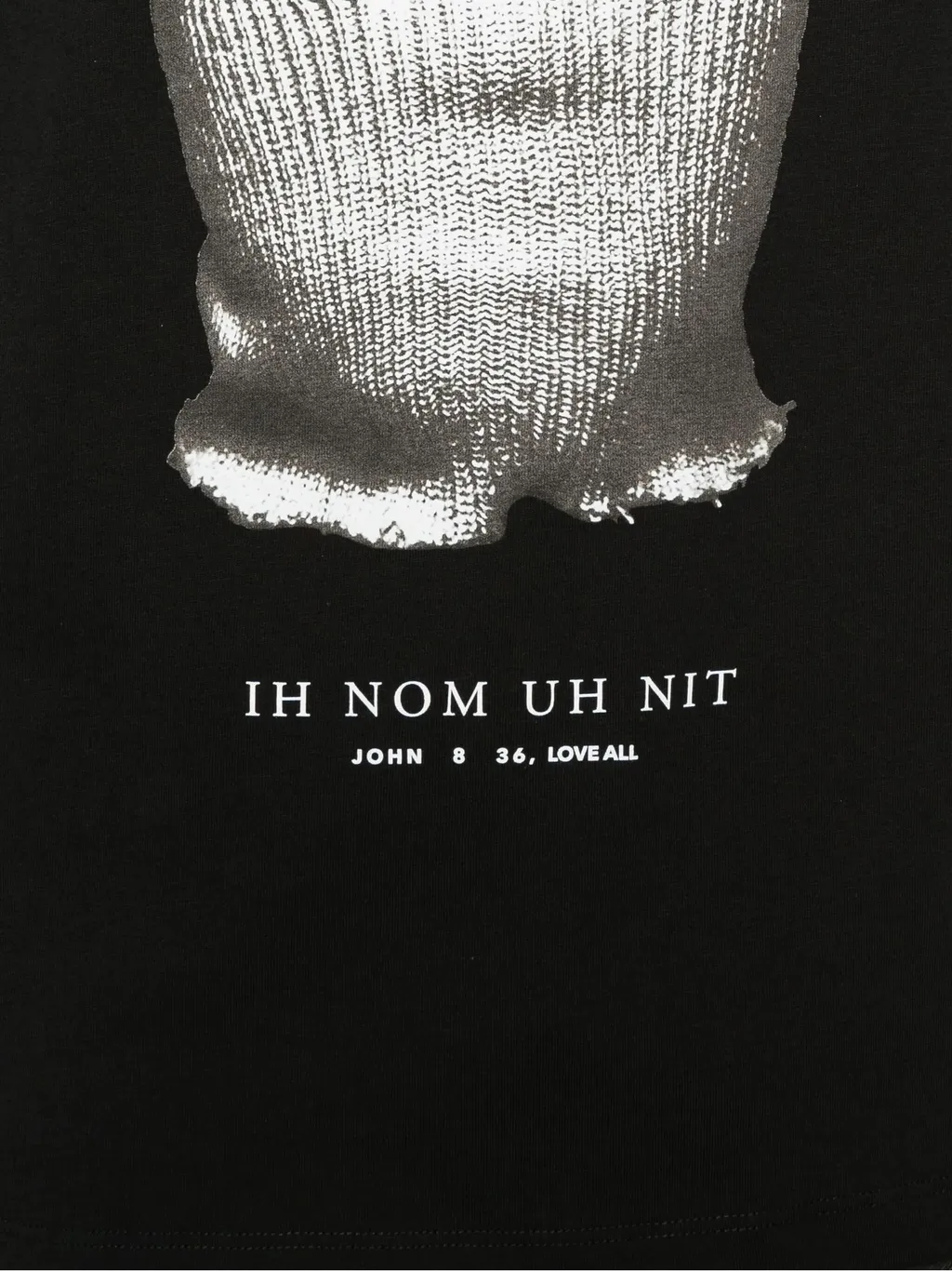 Mask Printed Crewneck T-Shirt