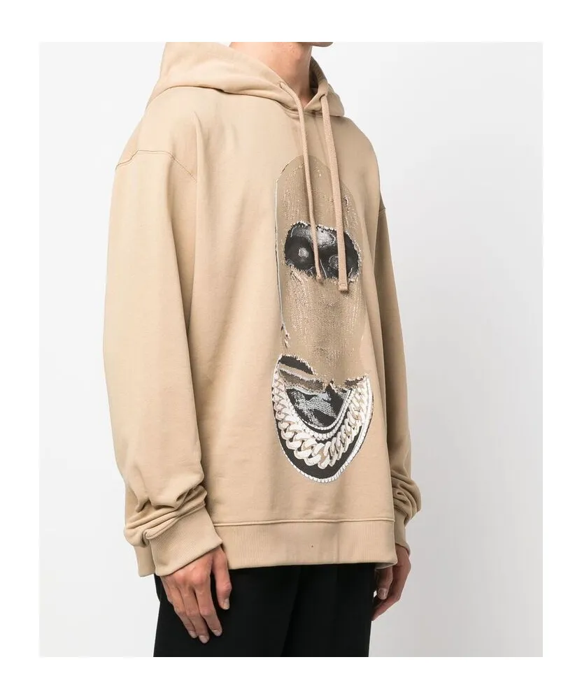 Graphic-Print Long-Sleeve Hoodie