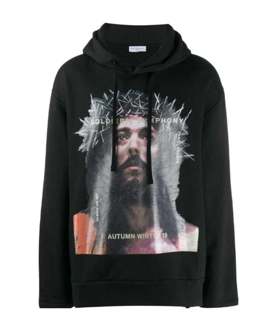 Graphic Logo Print Hoodie