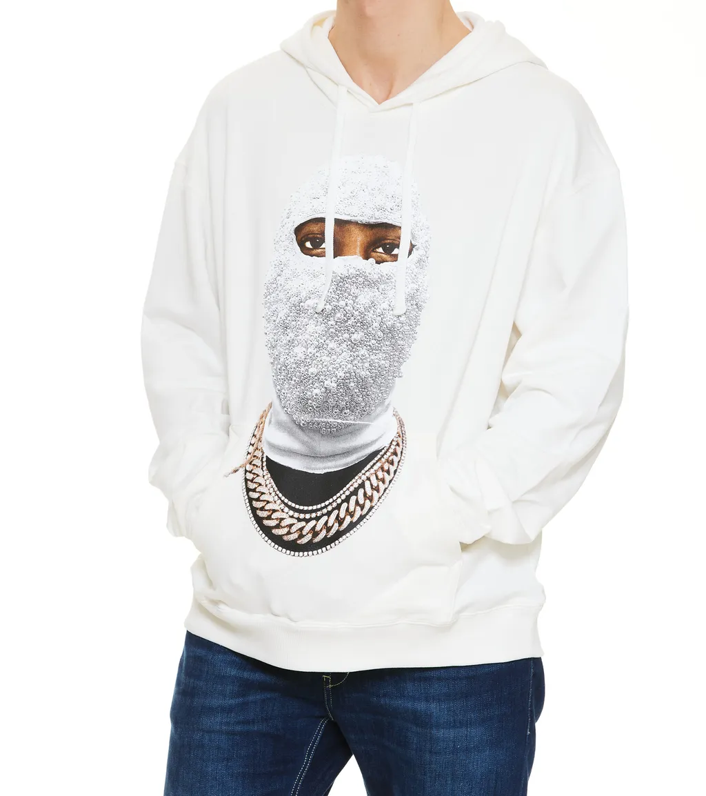 Graphic Printed Drawstring Hoodie