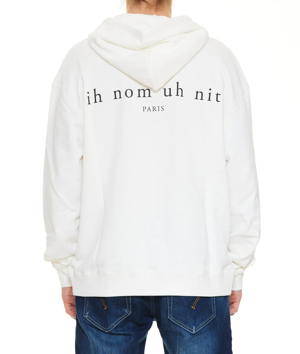 Graphic Printed Drawstring Hoodie
