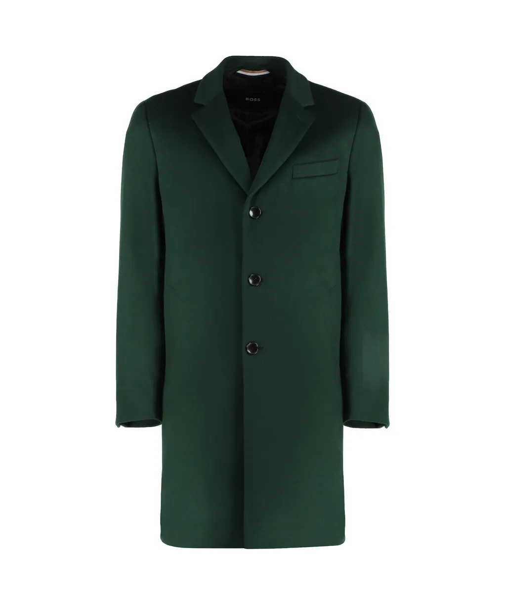 Single Breasted Slim-Fit Coat