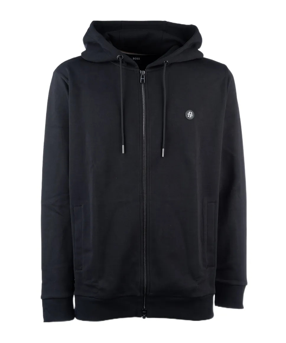 Logo Patch Zipped Hoodie