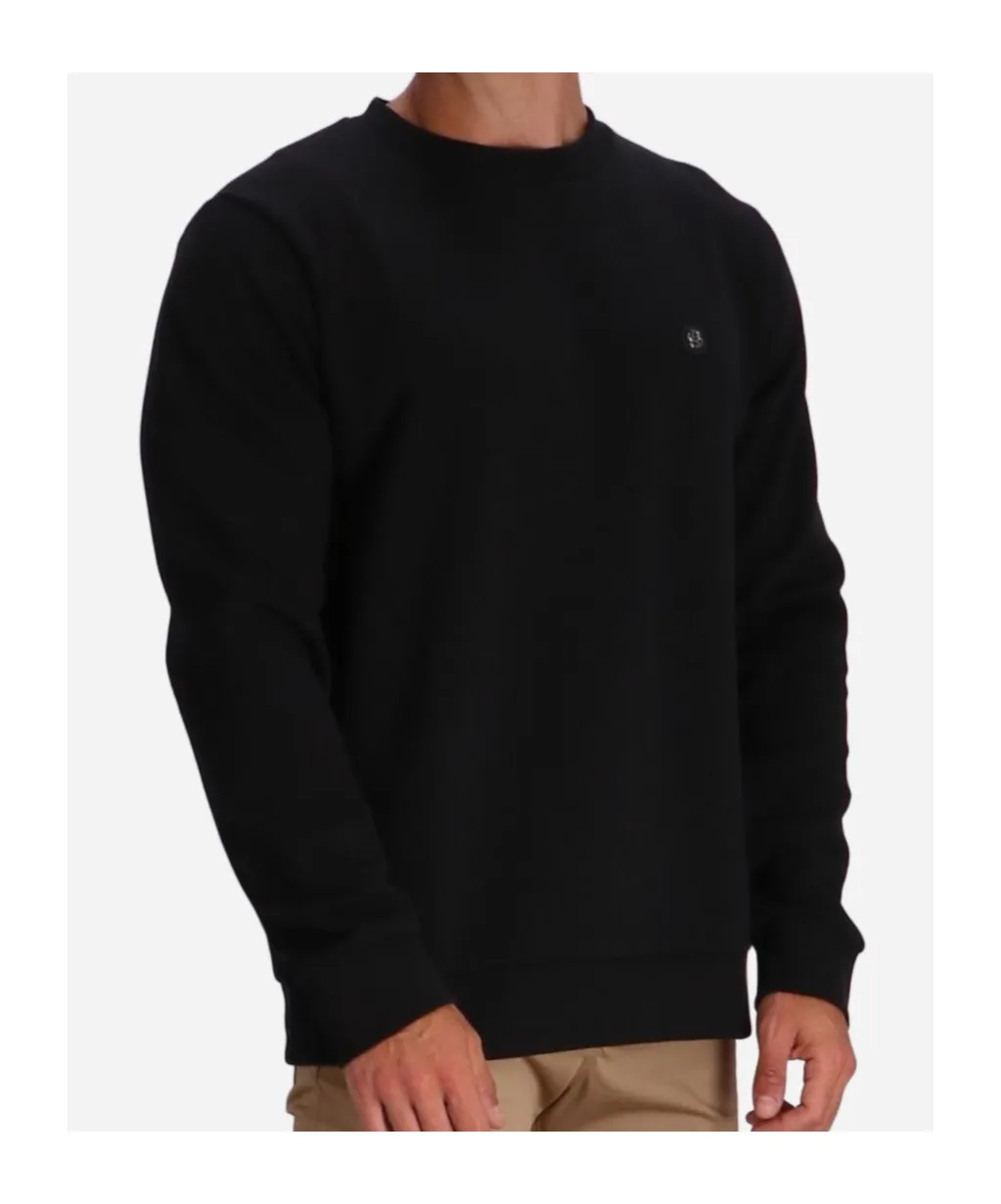 Logo Plaque Crewneck Sweatshirt