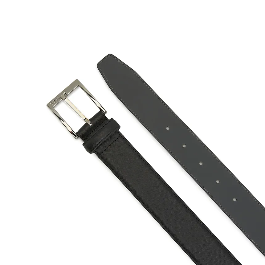 Logo Engraved Buckle-Fastened Belt