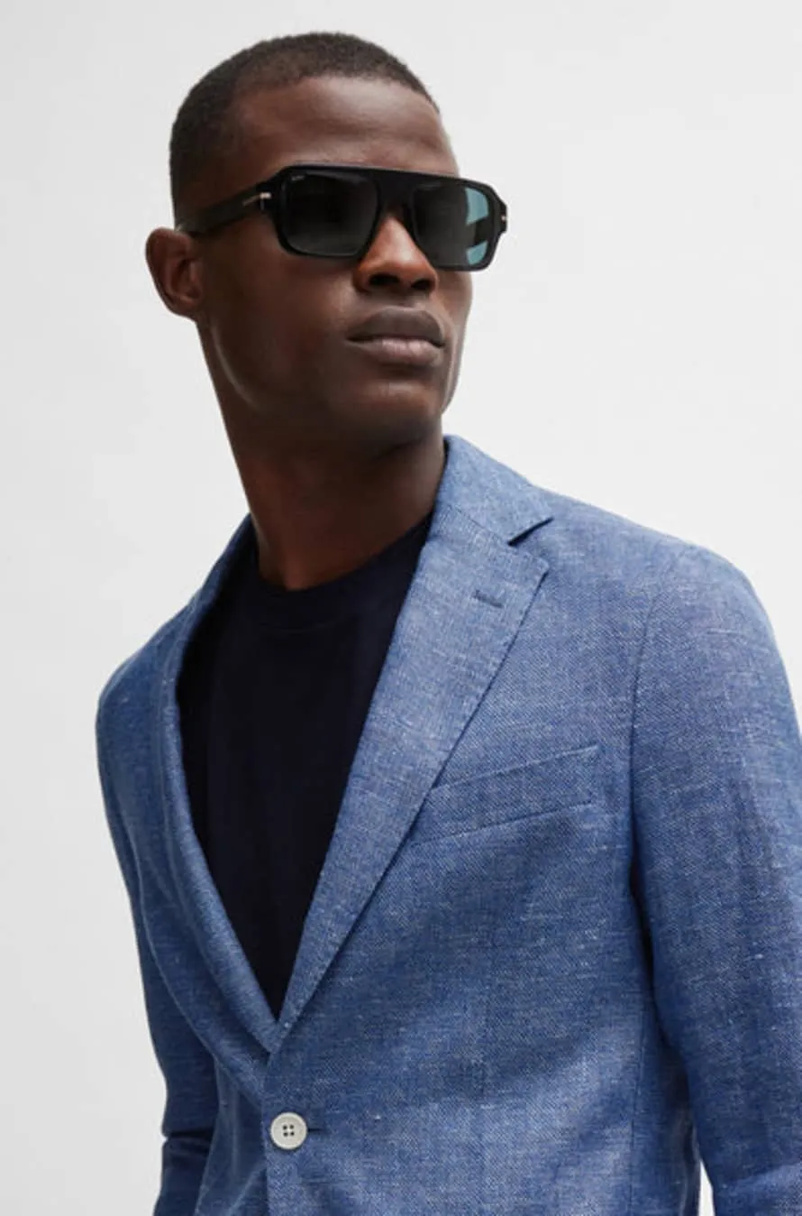 Single-Breasted Long-Sleeved Blazer