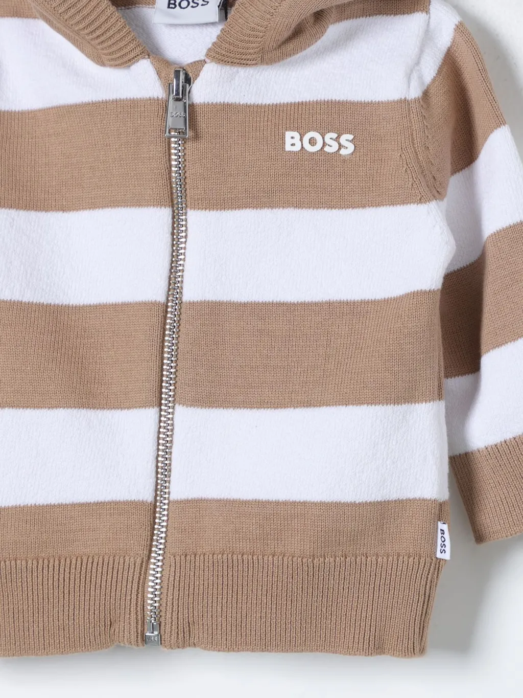 Striped Knit Hoodie