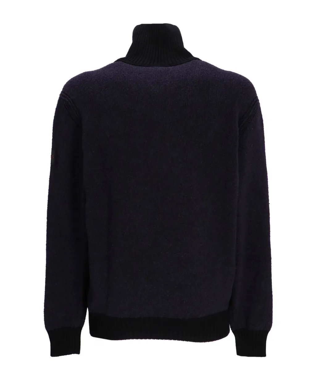 Half-Zip High-Neck Jumper