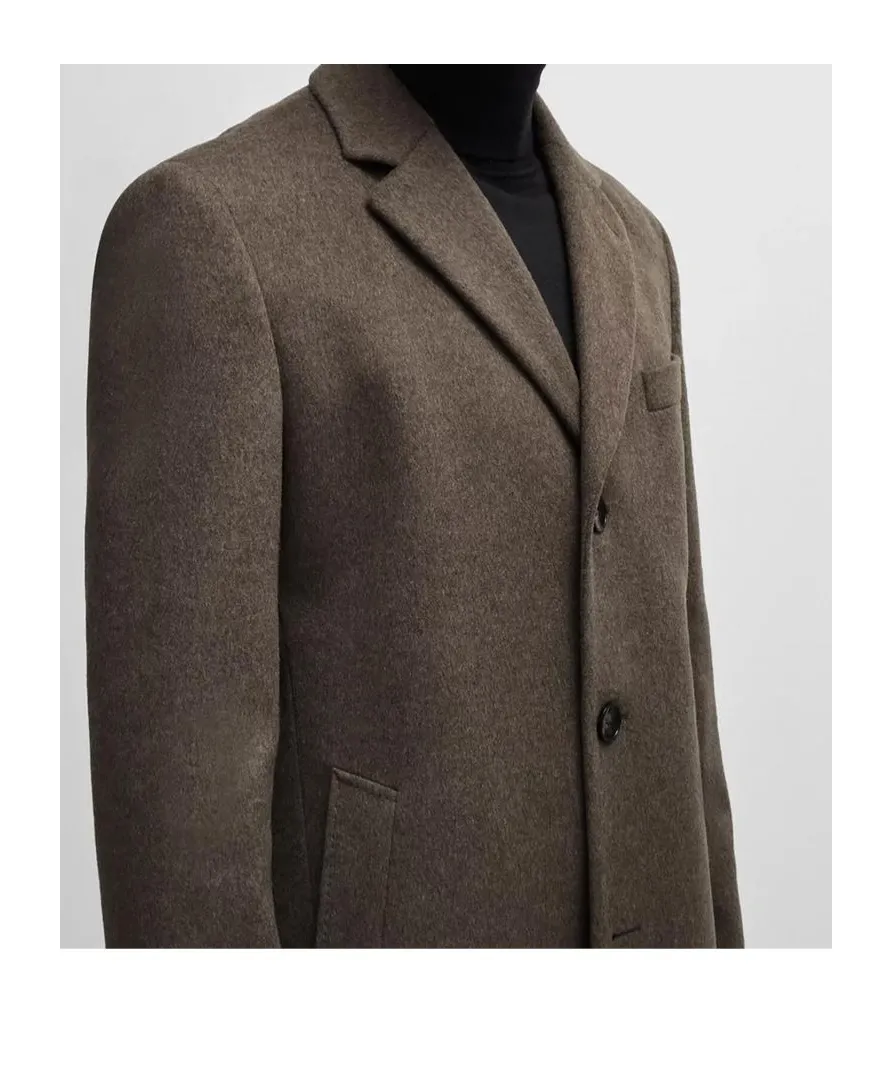 Single Breasted Slim-Fit Coat