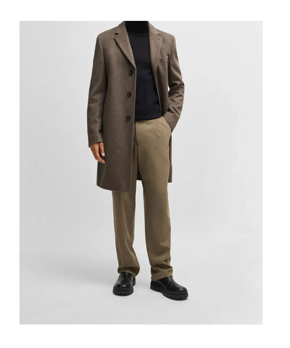 Single Breasted Slim-Fit Coat