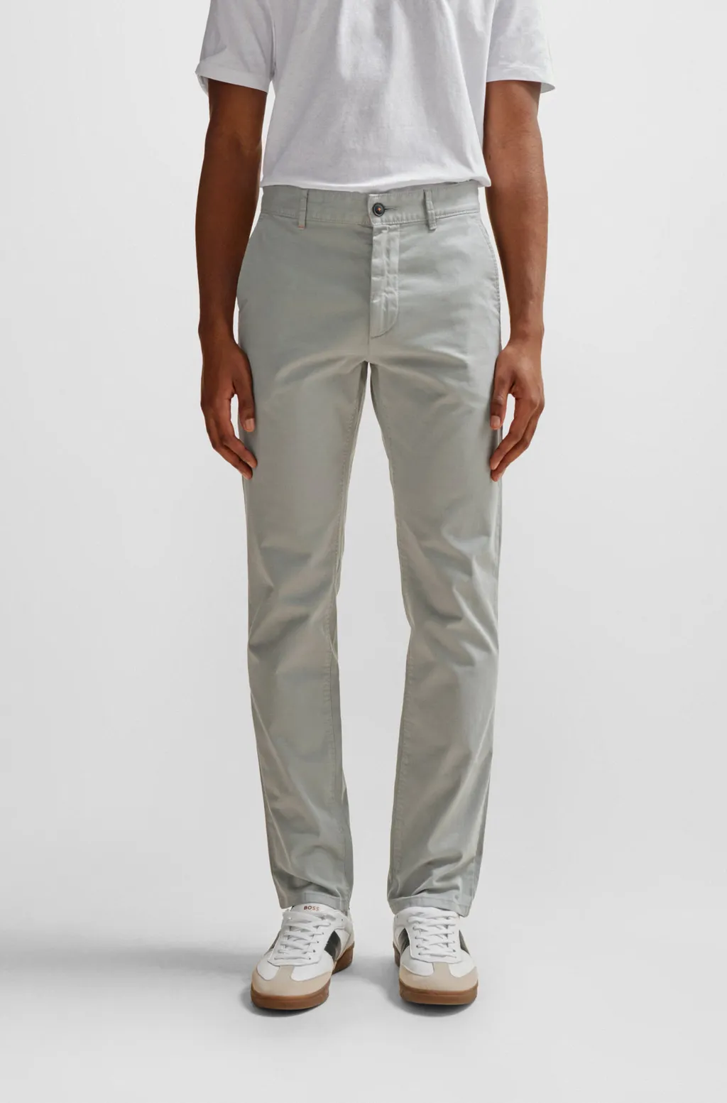 Belt-Loop Casual Pants