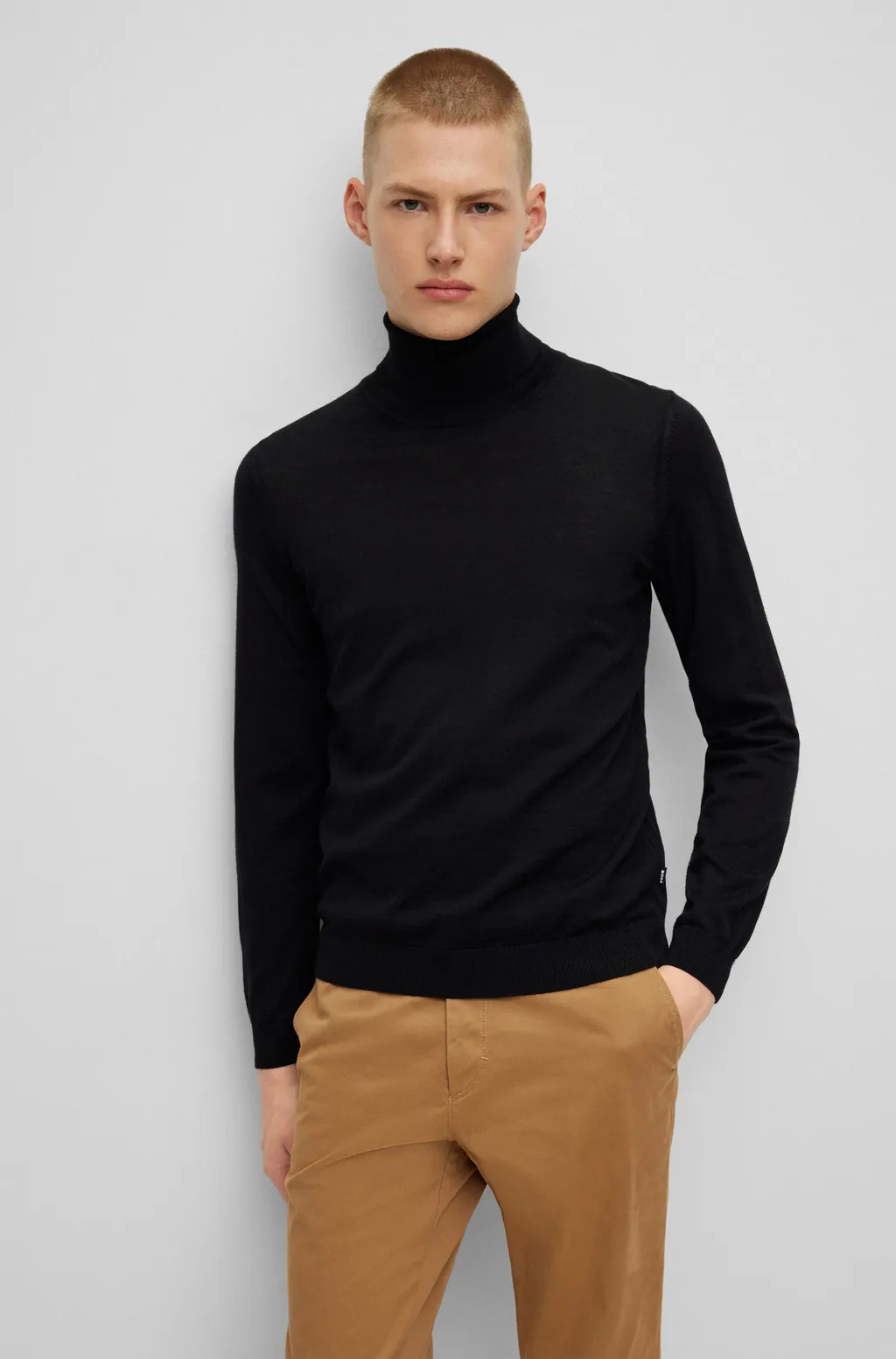 Roll-Neck Knitted Jumper
