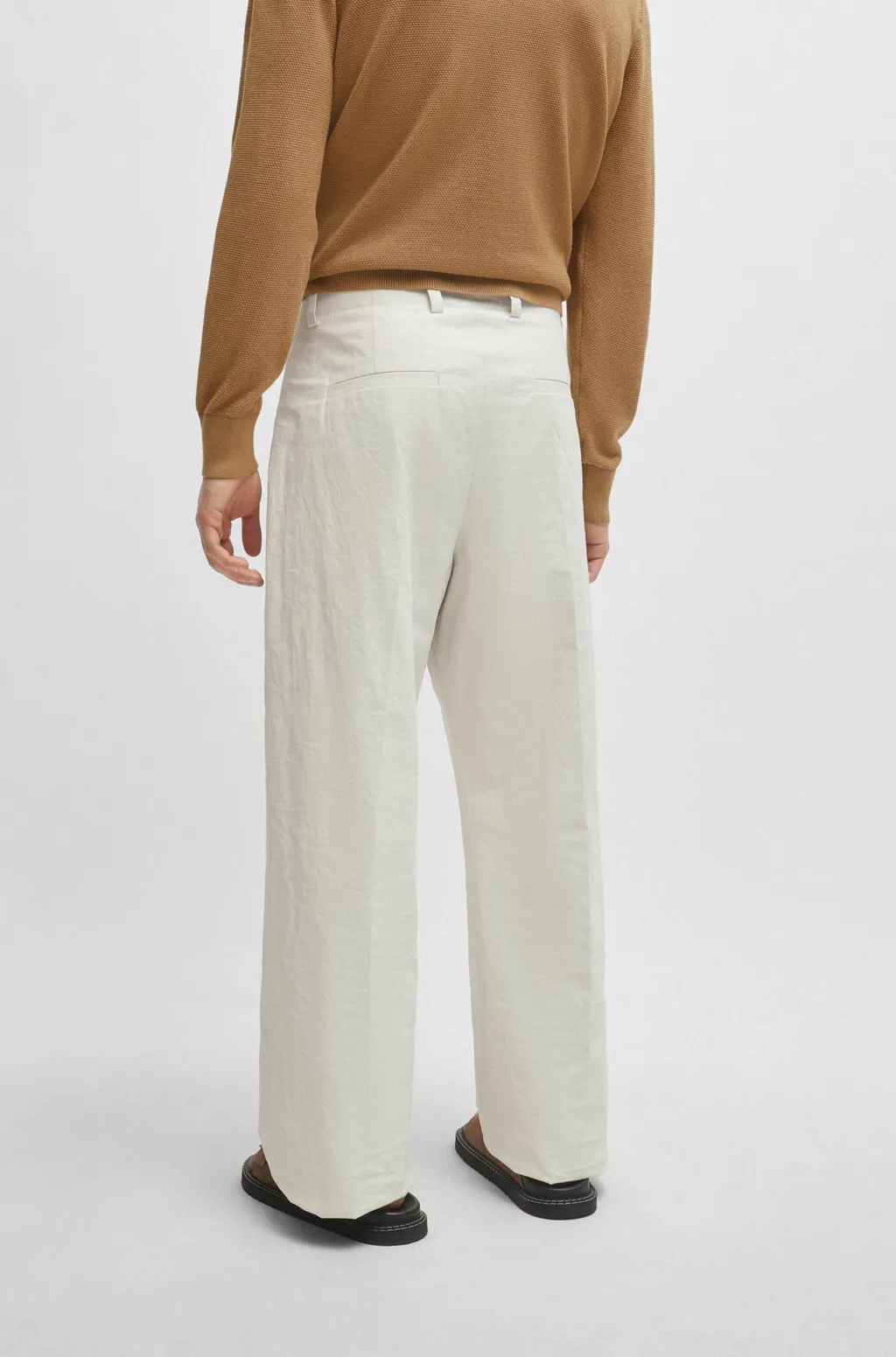 Belt-Loop Casual Pants