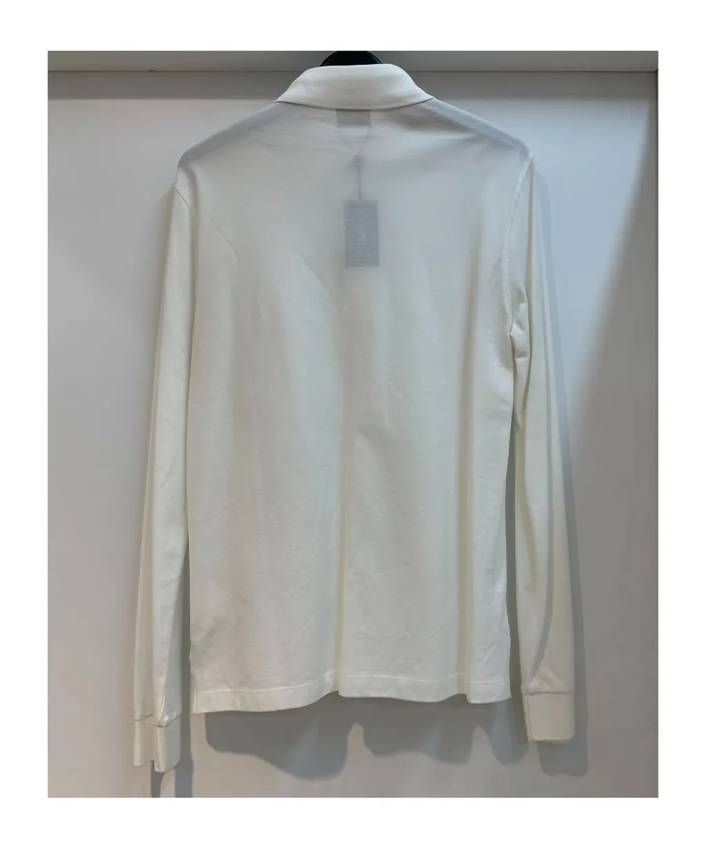 Buckle Long-Sleeved Polo Shirt