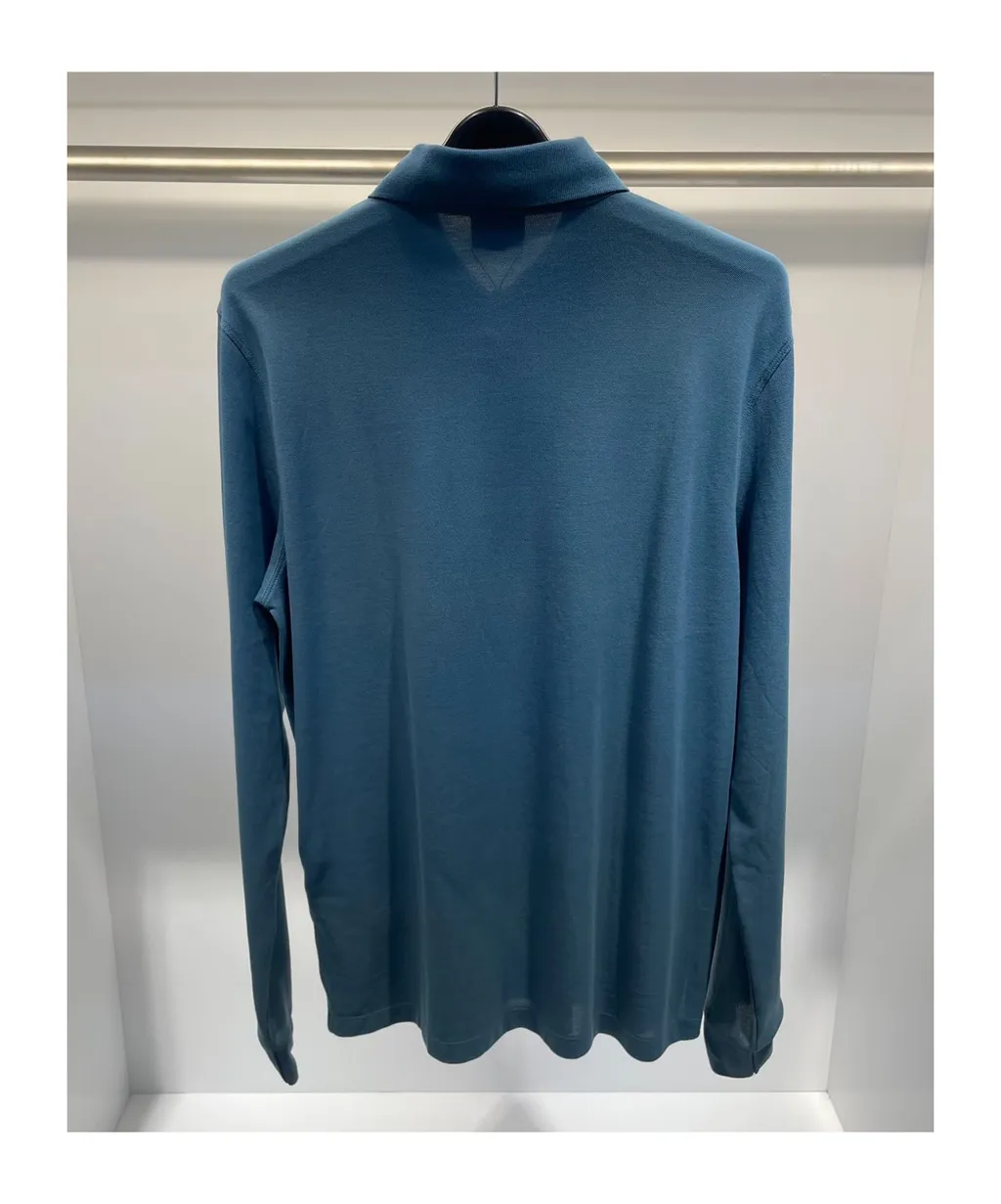 Logo Long-Sleeved Polo Shirt
