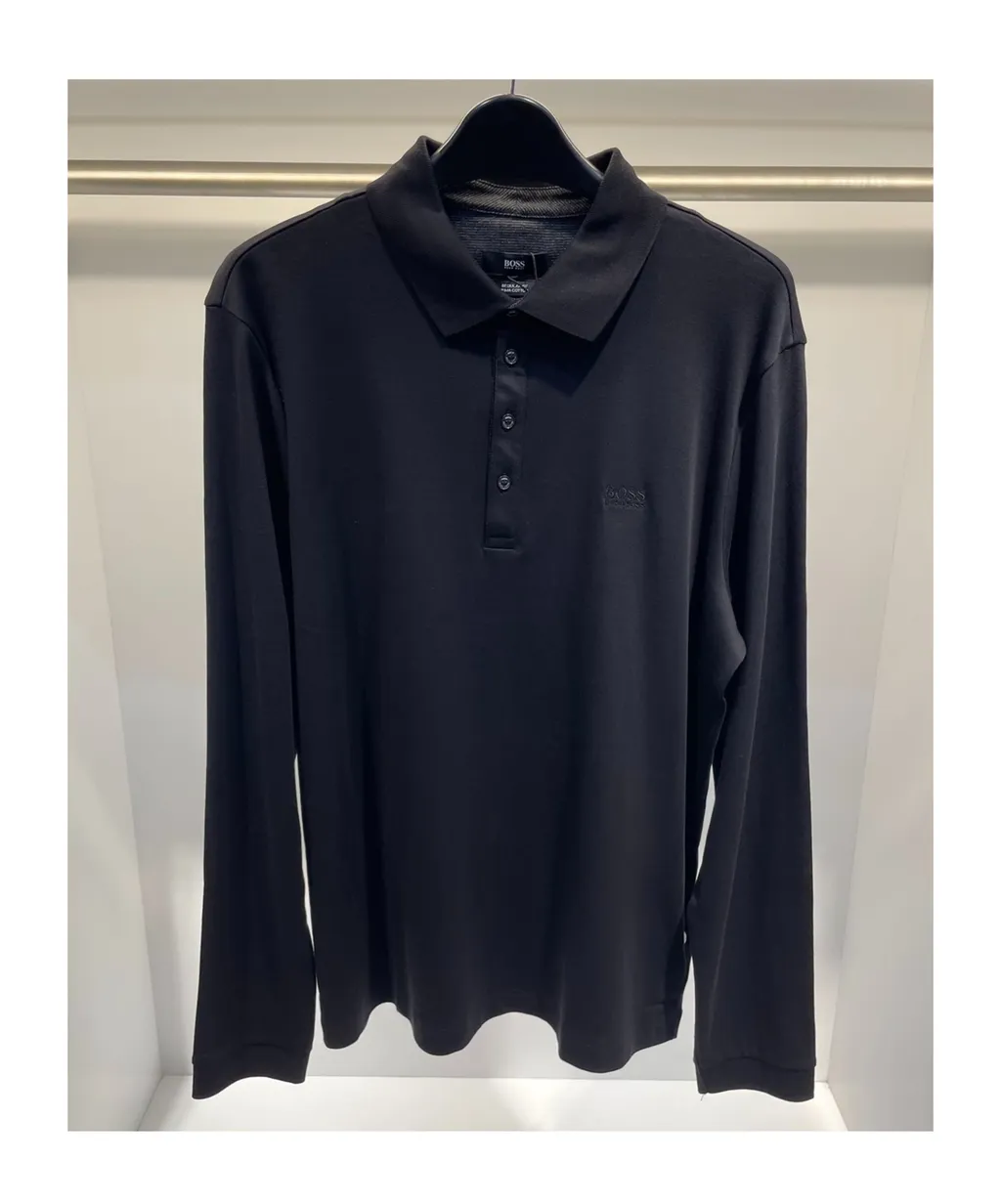 Logo Long-Sleeved Polo Shirt