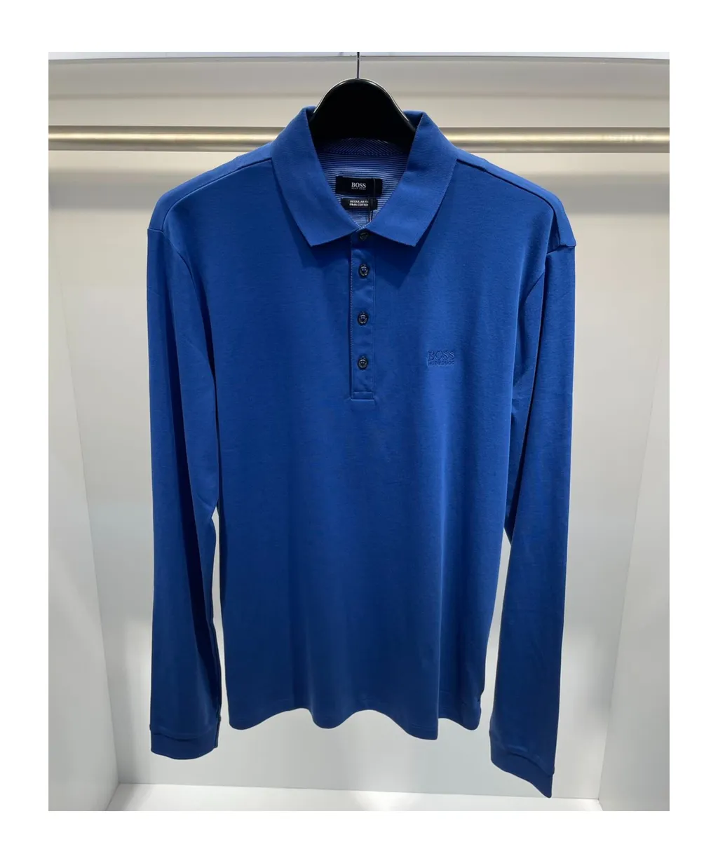 Logo Long-Sleeved Polo Shirt